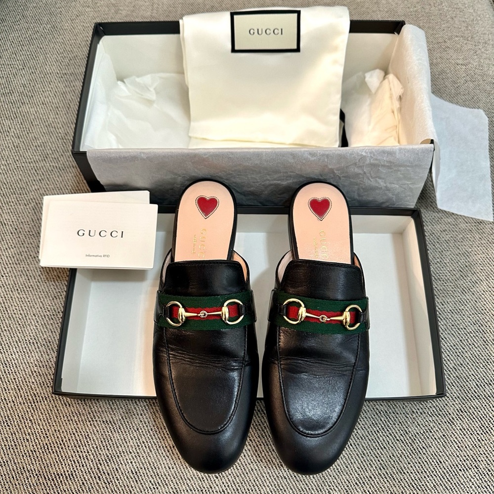 Gucci Princeton Mule Slides Great Condition Size 36.5